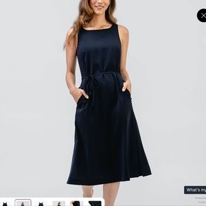 Ministry of Supply NWT Navy Sheath Color Swift Dress, Ladies Size Small.